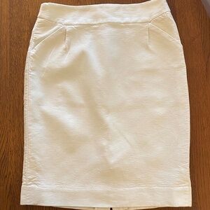 J. Crew White Pencil Skirt Sleek and Sophisticated